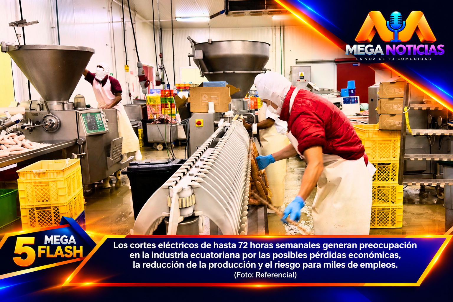 Apagones de hasta 72 horas semanales ponen en riesgo miles de empleos y la producción en Ecuador